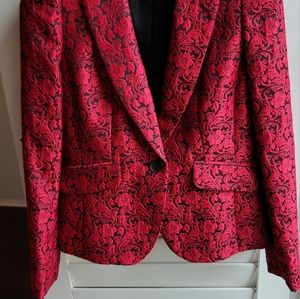 Rose pattern Women's Embroidered Jacket - Size 4